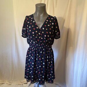 Springtime Flirty Confetti Floral Madewell Mini Dress (Size M)